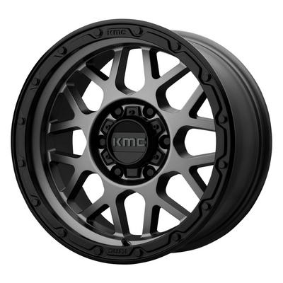 KMC KM535 Grenade Off-Road Wheel, 17x8.5 with 8 on 6.5 Bolt Pattern - Gray - KM53578580400